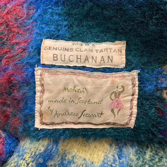 VTG Buchanan Mohair Genuine Clan Tartan 71" x 46" - Picture 11 of 11
